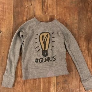 Grey crew neck sweatshirt, slim fit
